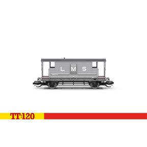 Hornby TT6090 TT Gauge LMS 20 Ton Brake Van LMS Grey 730176