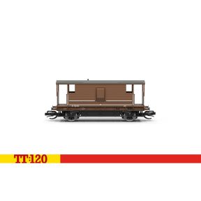 Hornby TT6091 TT Gauge LMS 20 Ton Brake Van BR Bauxite M732350