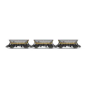 Hornby TT6094 TT Gauge Pack Of 3 HAA Coal Hopper BR Railfreight Coal Sector
