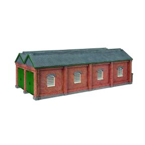 Hornby TT9019 TT Gauge Double Engine Shed Red Brick Collection