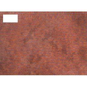 Scale Model Scenery TX100 OO Gauge Victorian Weathered Red Brick Texture Paper Pack Of 5