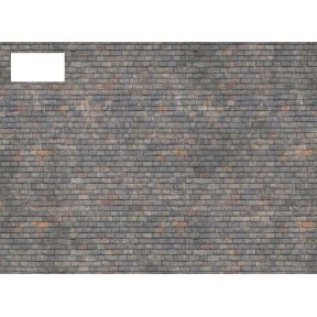 Scale Model Scenery TX184 OO Gauge Mixed Grey Roof Slates Texture Paper Pack Of 5