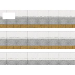 Scale Model Scenery TX212 OO Gauge Network Rail Platform Edge Coping With Buff Tac Texture Paper Pack Of 5