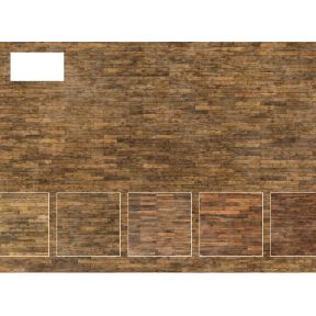 Scale Model Scenery TX298 OO Gauge Worn Wooden Flooring Texture Paper Pack Of 5