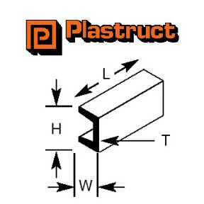 Plastruct Deep Channel Section - Various Sizes To Choose
