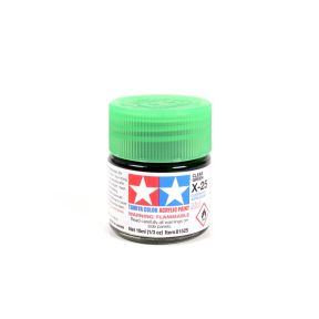 Tamiya X-25 Clear Green Acrylic Paint 10ml