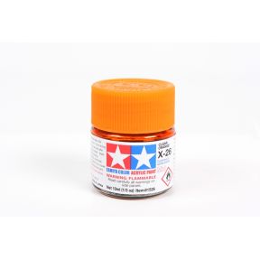 Tamiya X-26 Clear Orange Acrylic Paint 10ml