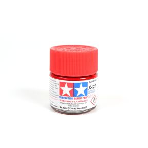 Tamiya X-27 Clear Red Acrylic Paint 10ml