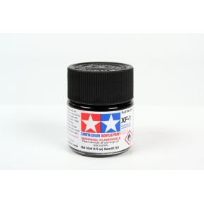 Tamiya XF-1 Flat Black Acrylic Paint 10ml