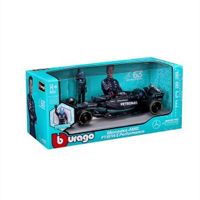 Bburago 18-28037R 2023 Mercedes-Benz W14 With George Russell Figure