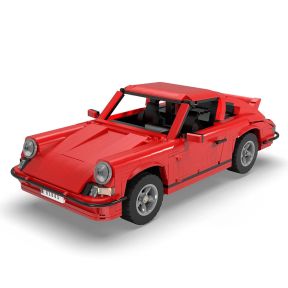 CaDA C61045W Retro Racing Car Plastic Brick Kit