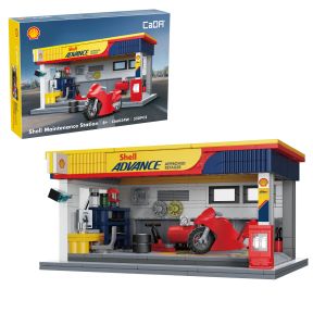 CaDA C66034W Shell Maintenance Service Station Plastic Brick Kit