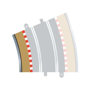 Scalextric C8282 Radius 4 Curve Inner Borders 22.5 Degree