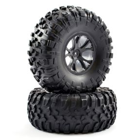FTX FTX8335B Pack Of 2 Outlaw Pre-Mounted Wheels & Tyres Black