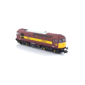 Gaugemaster GM2210603 N Gauge Class 33 33030 EWS Red And Gold