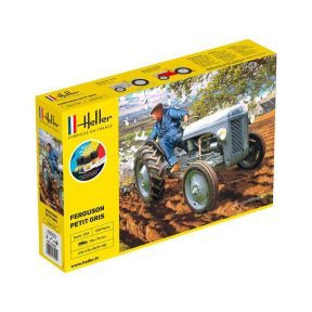Heller 57401 Ferguson Petit Gris Tractor Plastic Kit Starter Set