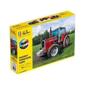 Heller 57402 Massey Ferguson 2680 Tractor Plastic Kit Starter Set