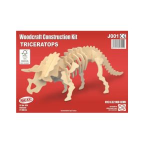 Quay J001 Triceratops Woodcraft Construction Kit
