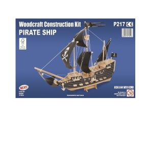 Quay P217 Pirate Ship Woodcraft Construction Kit