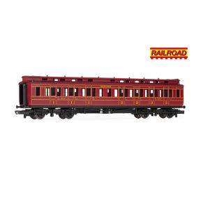 Hornby R30377 OO Gauge Train Pack LMS 4P 4-4-0 Compound 1009 And Two Clerestory Coaches