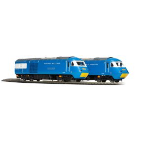 Hornby R30421 OO Gauge Class 43 HST Power Cars 43055 And 43046 'Geoff Drury 1930 - 1999' Blue Pullman With Yellow Panels