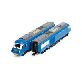 Hornby R30421 OO Gauge Class 43 HST Power Cars 43055 And 43046 'Geoff Drury 1930 - 1999' Blue Pullman With Yellow Panels