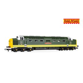 Hornby R30438 OO Gauge RailRoad BR Class 55 Deltic 55002 'The Kings own Yorkshire Light Infantry' BR Green Full Yellow Ends