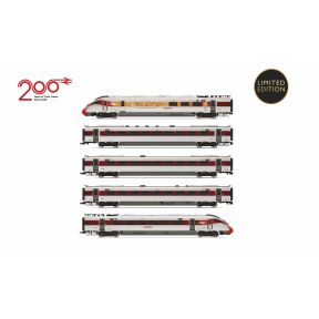 Hornby R30460 OO Gauge Class 801/2 LNER Azuma 5 Car Train Pack Railway 200 Livery
