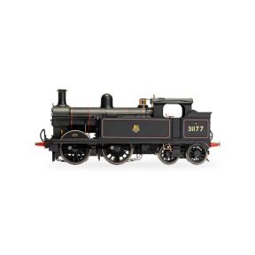 Hornby R3731 OO Gauge SR H Class 0-4-4 Tank 31177 BR Black Early Crest