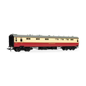 Hornby R40470 OO Gauge BR Tavern Car 'White Horse' & Composite Restaurant Coaches Twin Pack BR Crimson And Cream