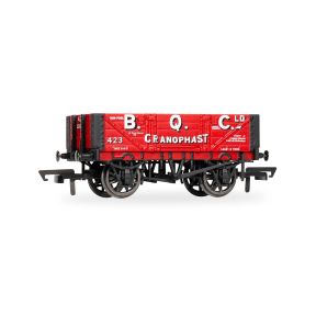 Hornby R60295 OO Gauge 4 Plank Wagon BQC No.423