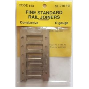 Peco SL-710FB O Gauge Flat Bottomed Rail Joiners pack of 24