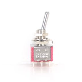Miniature Toggle Switch Double Pole Double Throw (On-On)