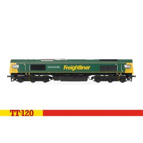 Hornby TT3031 TT Gauge Class 66 66619 'Derek W Johnson MBE' Freightliner