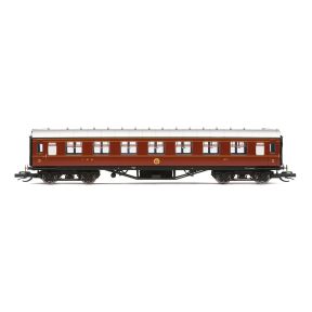 Hornby TT4008A TT Gauge LMS 57ft Period III Corridor Third Coach 1573 LMS Maroon