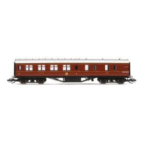 Hornby TT4009 TT Gauge LMS 57ft Period III Brake Third Coach 5619 LMS Maroon