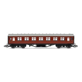 Hornby TT4033 TT Gauge LMS 57ft Period III Corridor Third M1832M BR Maroon
