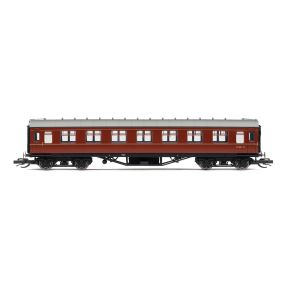 Hornby TT4033A TT Gauge LMS 57ft Period III Corridor Third M1833M BR Maroon