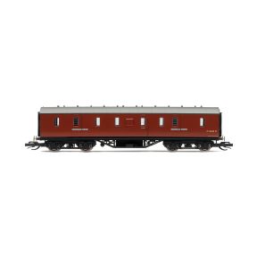 Hornby TT4035 TT Gauge LMS 50ft Period III Full Brake M31040M BR Maroon
