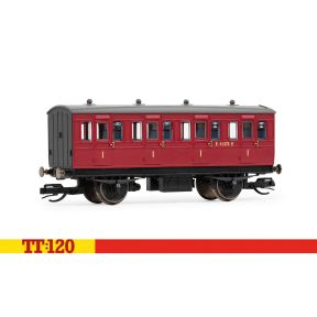 Hornby TT4059 TT Gauge 4 Wheel Coach First Class BR Crimson