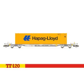 Hornby TT6026 TT Gauge IFA Flat Wagon With 45ft Container Hapag-Lloyd