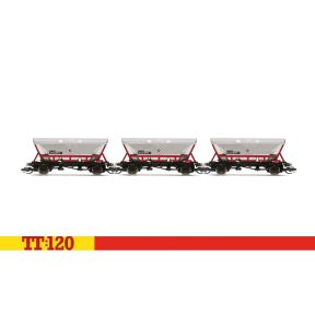 Hornby TT6036 TT Gauge Triple Pack HFA Hoppers With Canopy EWS