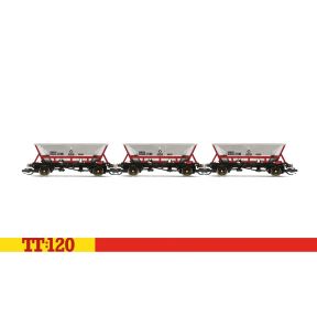 Hornby TT6037 TT Gauge Triple Pack HAA MGR Hoppers Railfreight
