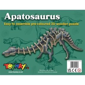 Toyway TWW4108 3D Wooden Puzzle Apatosaurus