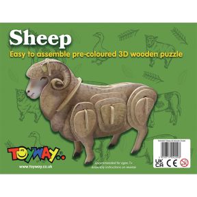 Toyway TWW4207 3D Wooden Puzzle Sheep