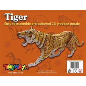 Toyway TWW4212 3D Wooden Puzzle Tiger