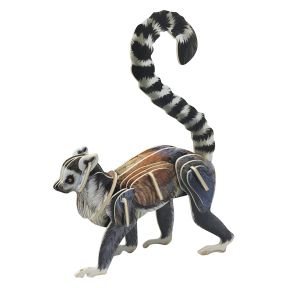Toyway TWW4254 3D Wooden Puzzle Ring-Tailed Lemur
